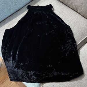 Elegant Black Velvet Top